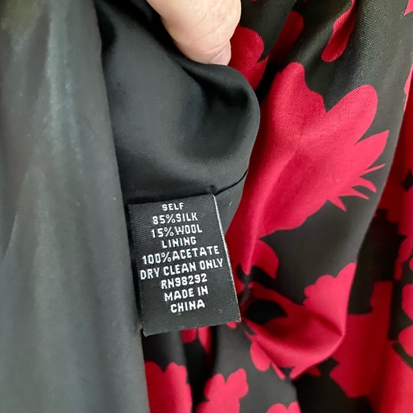 Red and black strapless Tibi dress - Picture 8 of 8